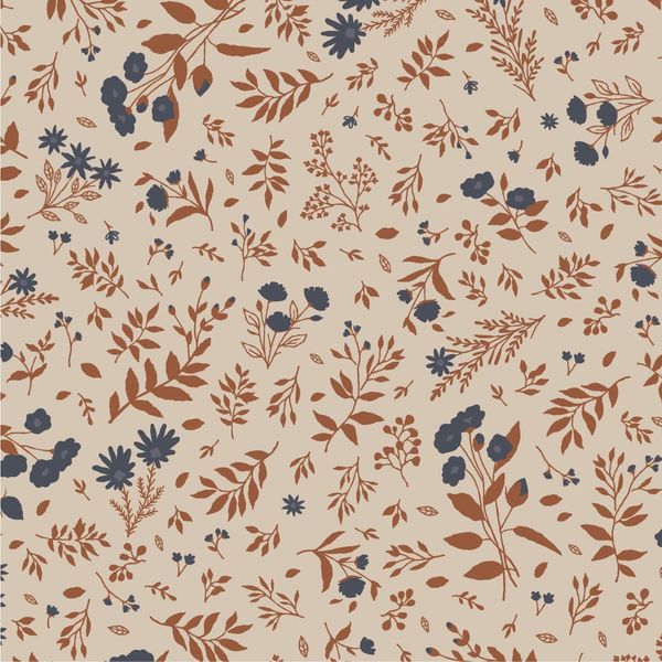 Hovedbilde Serviett 16,5x16,5 cm - Høstlig blomstermotiv