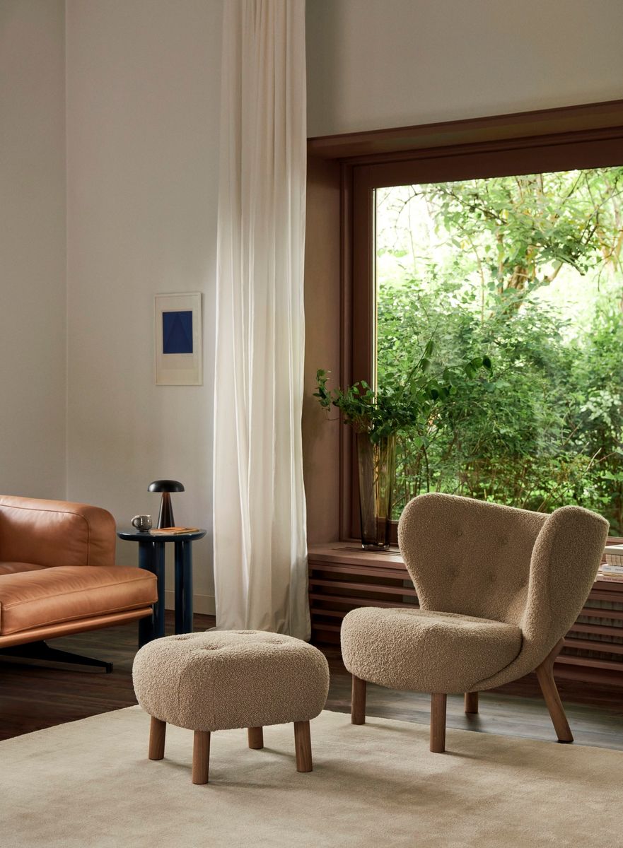 Little Petra Stol & Puff - Karakorum Beige