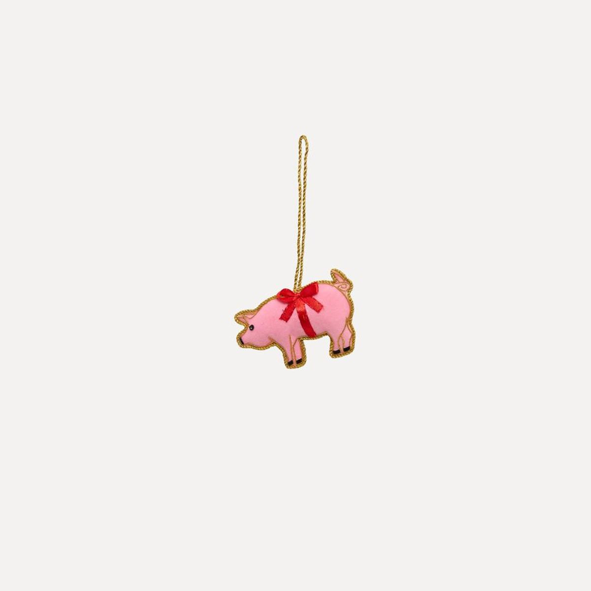 Håndlaget ornament, Julegris