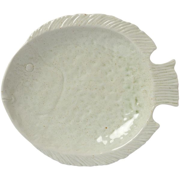 Hovedbilde Serveringsfat i hvitt, fiskeformet