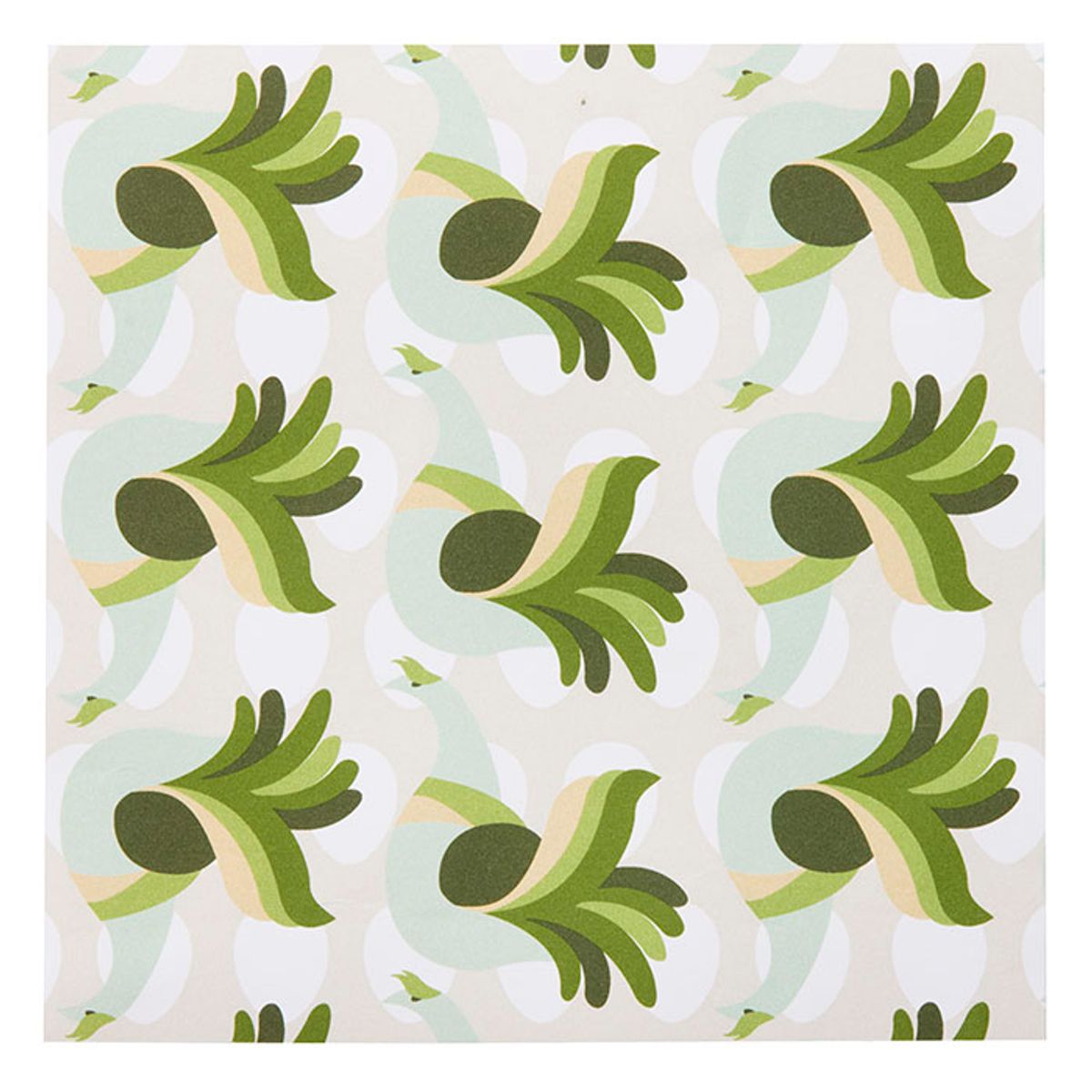 Serviett 20x20 cm -  Hen & Egg Fern