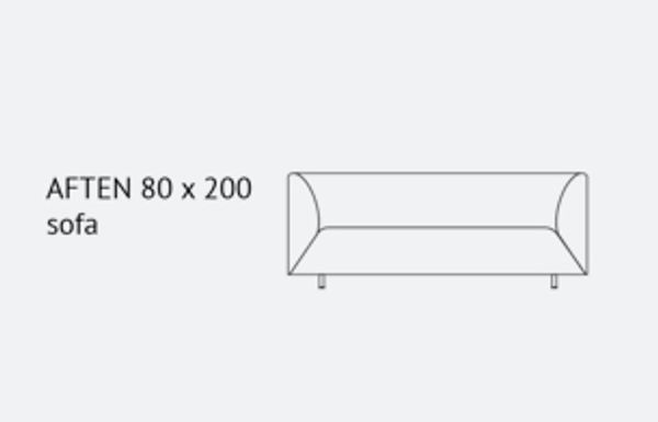 Hovedbilde Aften 2 seters sofa 80x200 cm