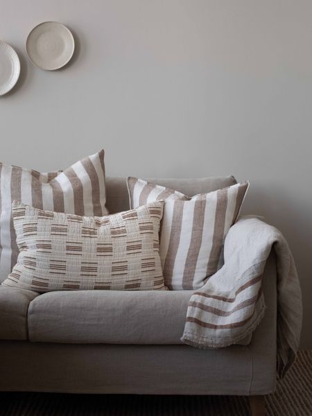 Hovedbilde Putetrekk Julien 40x60 cm - Offwhite&brun