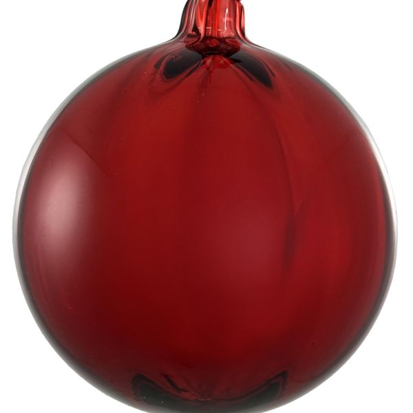 Hovedbilde Julekule i glass - rød