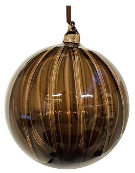 Hovedbilde Julekule i glass - brun 