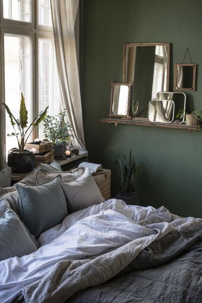 Hovedbilde Putetrekk 50x50, Lin - Green Mist