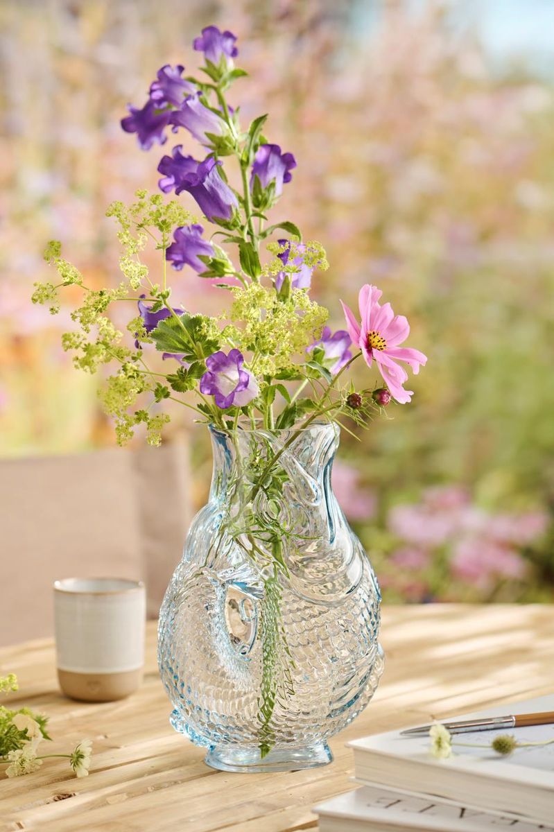 Fiskevase i glass