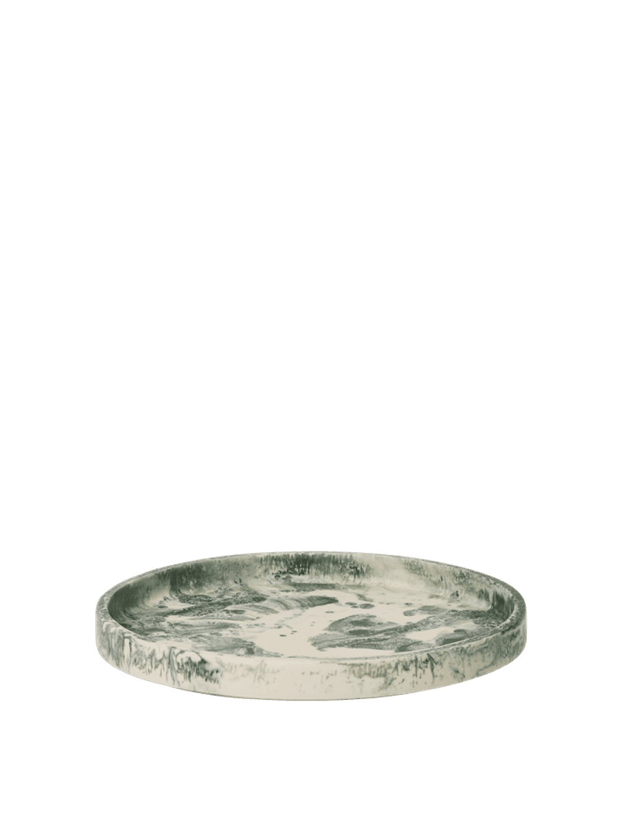 Mist Tray, Ø30 - Emerald/Off-white